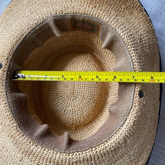 Scala Collezione Vintage Raffia Straw Sun Beach Vacation Resort Hat - Picture 10 of 16